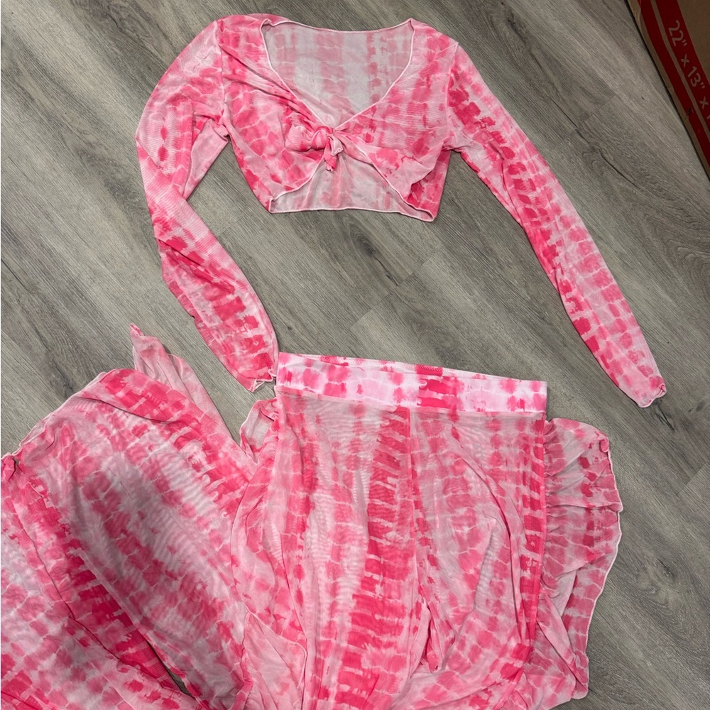 Two Piece Bikini Coverup